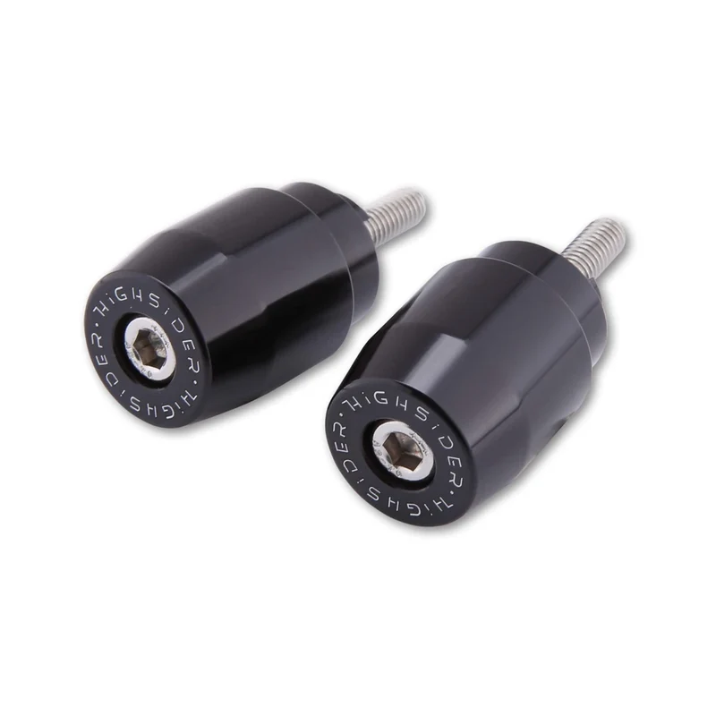 Lenkergewichte Highsider pro schwarz, Ø 25,4 mm, Honda M6 Aufnahme
