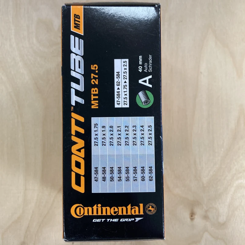 Continental MTB 27.5x1.75-2.5" 27.5 Inch Schrader Valve Bike Inner Tube