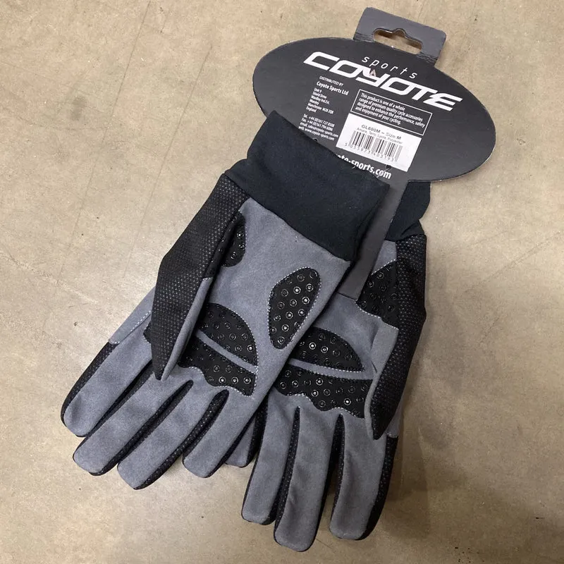 Coyote ATB Winter Black/Sky Blue Medium Men's Full Finger Cycling Gloves