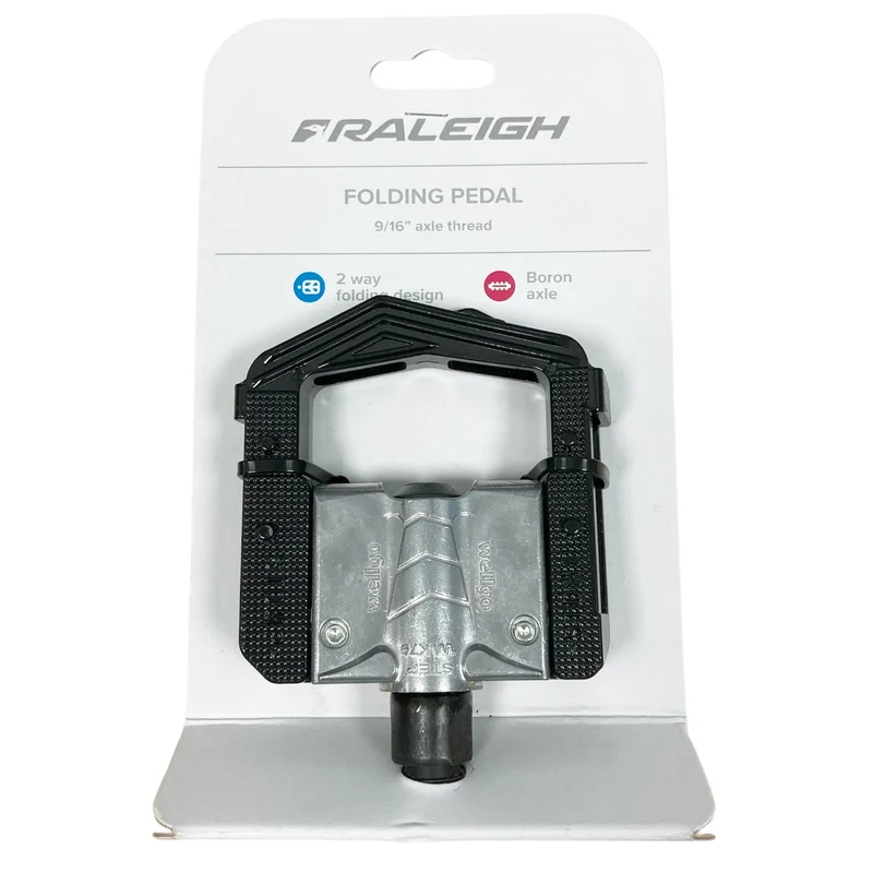 Raleigh Folding Alloy Body 9/16 Inch Platform Bike Pedals