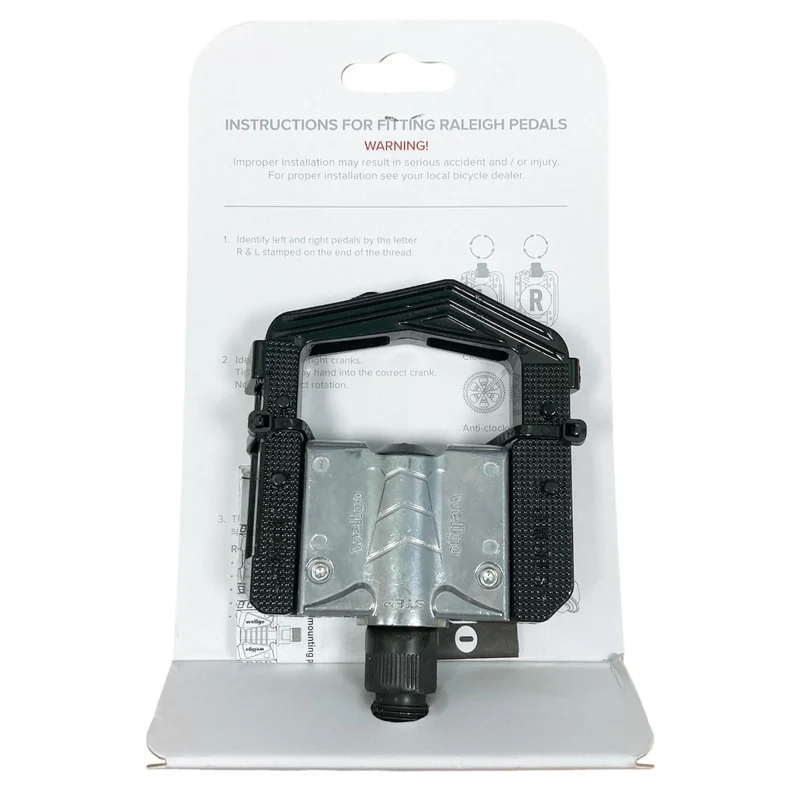 Raleigh Folding Alloy Body 9/16 Inch Platform Bike Pedals