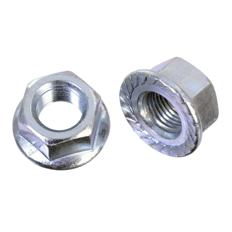 Identiti 3/8" Non-Slip Flanged Zinc Bike Track Nuts