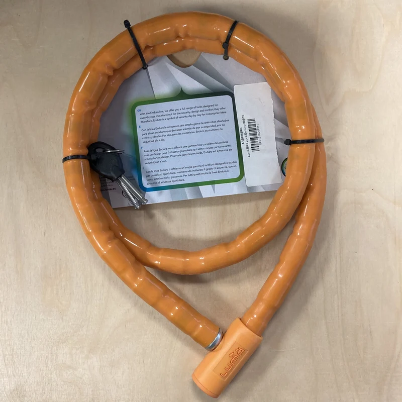 Luma Enduro 885 150cm Orange Bike Chain Lock