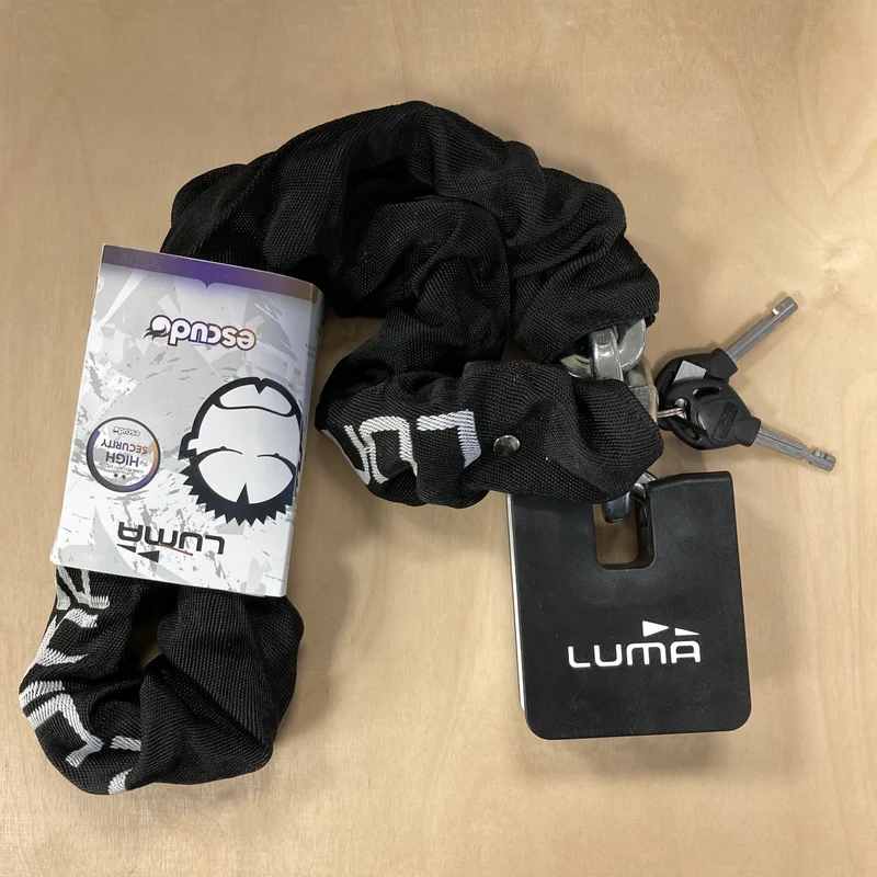 Luma Escudo 38 120cm 10mm White Bike Chain Lock