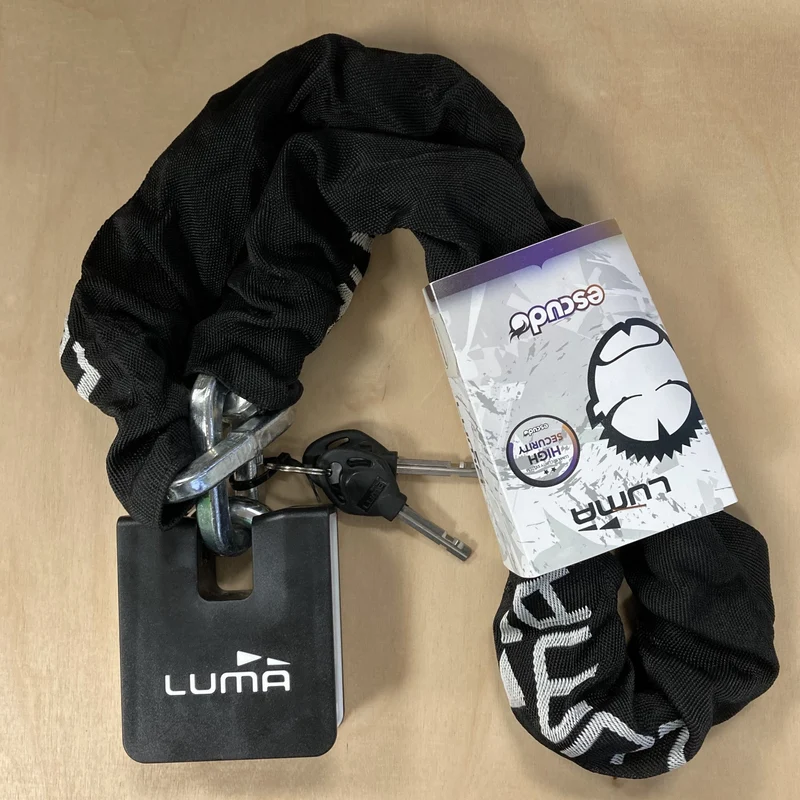 Luma Escudo 38 120cm 10mm White Bike Chain Lock