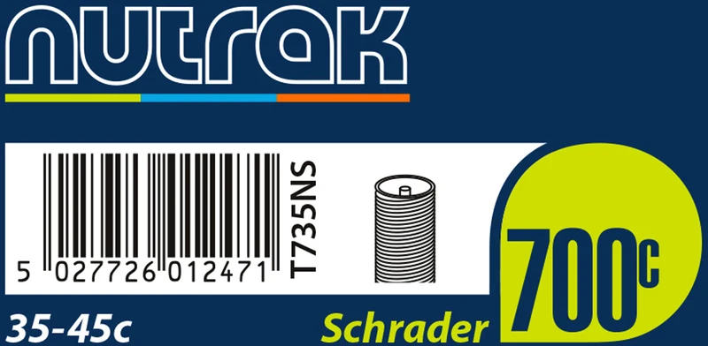 Nutrak Gravel 700x35-45c 700c Schrader Valve Bike Inner Tube