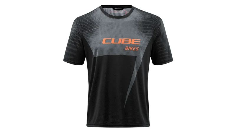 Cube Edge Rundhalstrikot Kurzarm He