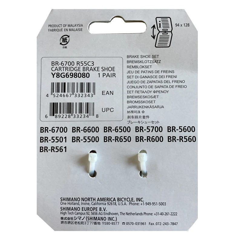 Shimano BR-6700 R55C3 Ultegra Brake Show Calliper Bike Brake Pads