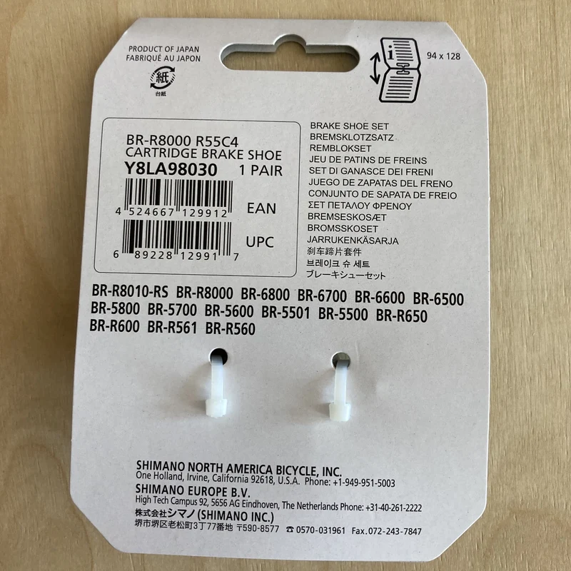 Shimano R55C4 Cartridge Calliper Bike Brake Pads