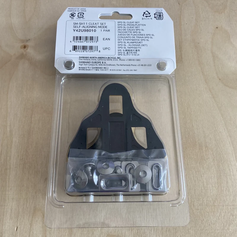 Shimano SM-SH11 Yellow Shimano SPD-SL Bike Shoe Cleats
