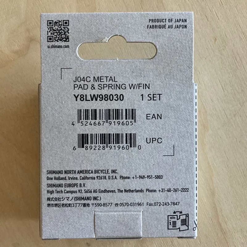 Shimano J04C Sintered With Fins for M9000 XTR M800 XT M985 M666 Disc Bike Brake Pads