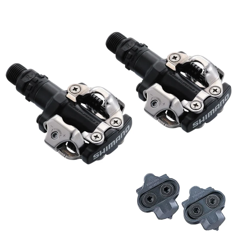 Shimano M520 With Cleats Shimano SPD Clipless Bike Pedals