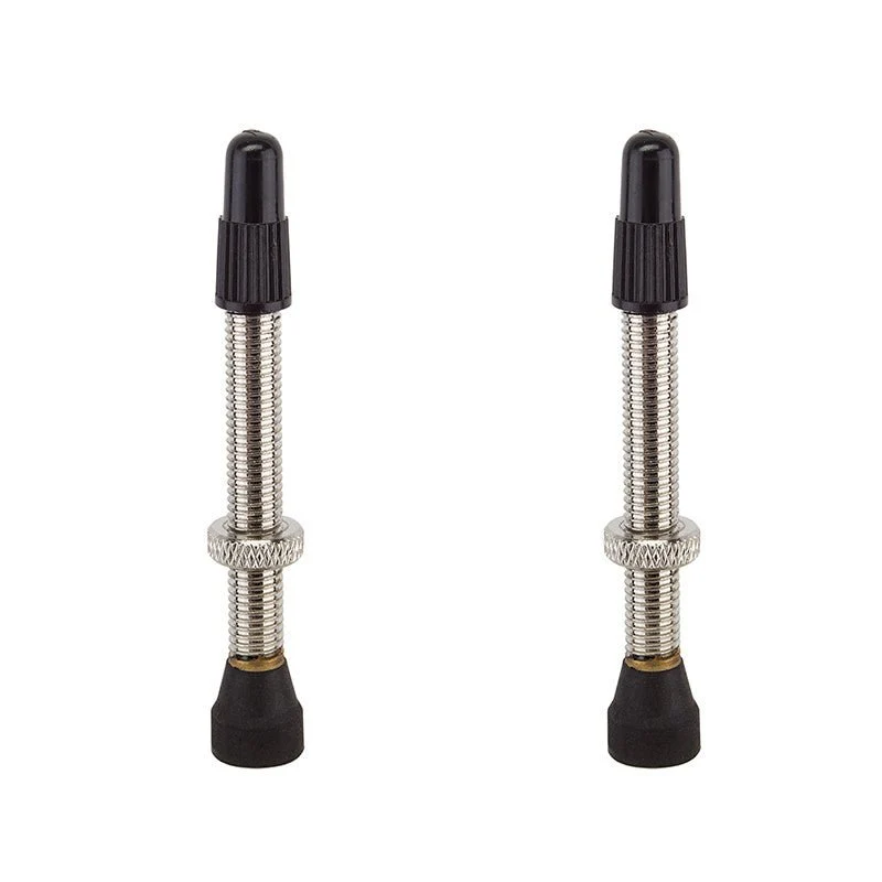 Slime Tubeless 44mm Brass Tubeless Bike Wheel Valve Pair