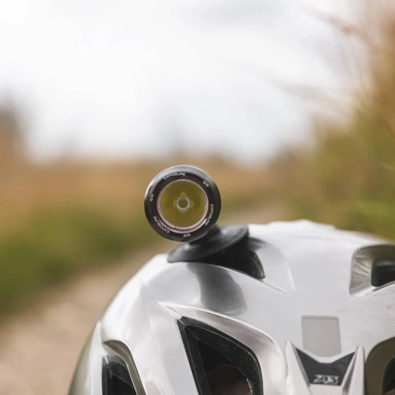 Exposure Axis Mk9 2023 Gun Metal With Helmet & Handlebar Mounts Front Bike Light