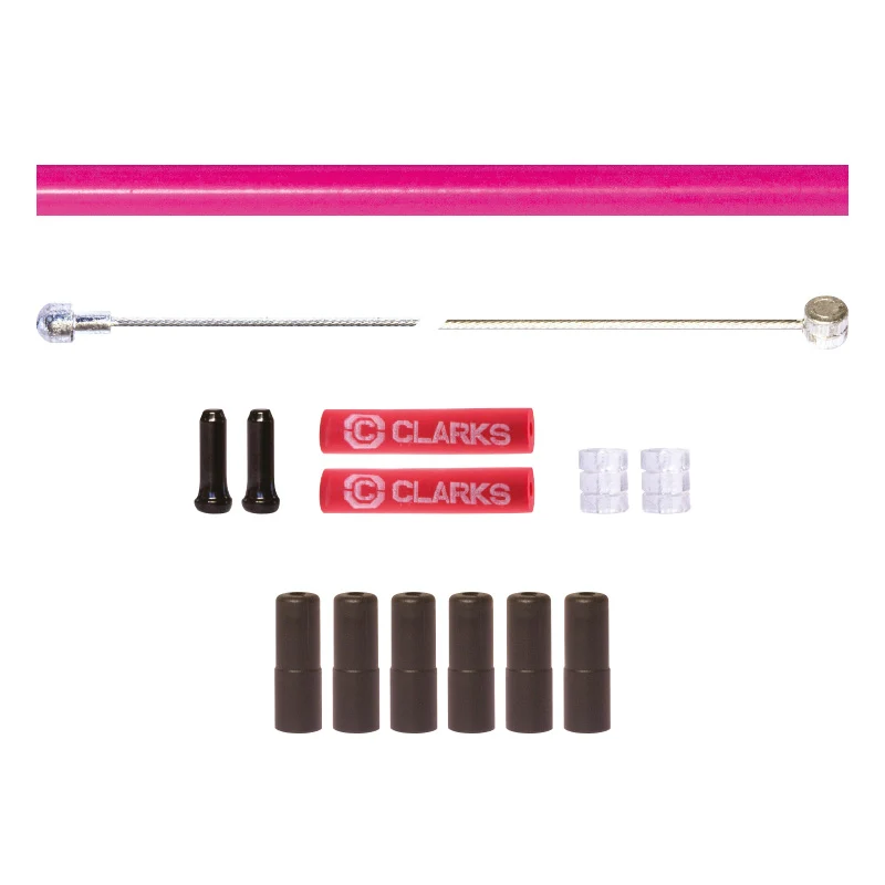 Clarks 8012 Stainless Steel 2P Housing Bike Brake Inner & Outer Cable Set