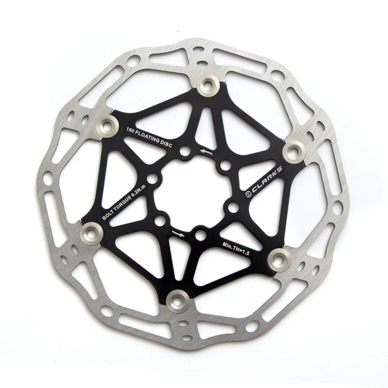Clarks CFR-AR02 6 Bolt Alloy Floating Bike Disc Brake Rotor