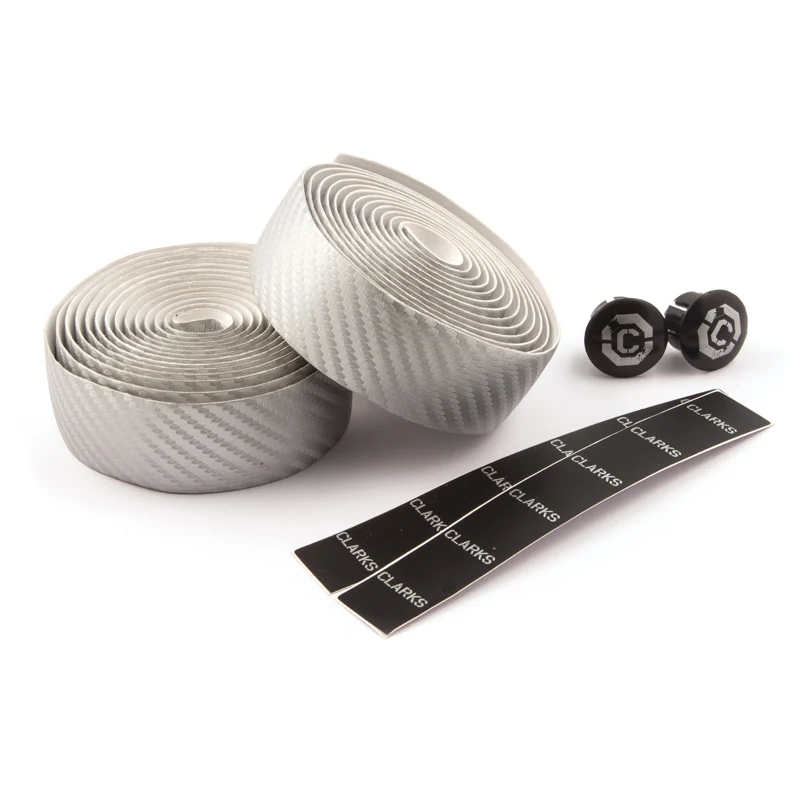 Clarks CHBT-CARB Carbon Effect With Plugs & Finishing Tape Bike Handlebar Tape