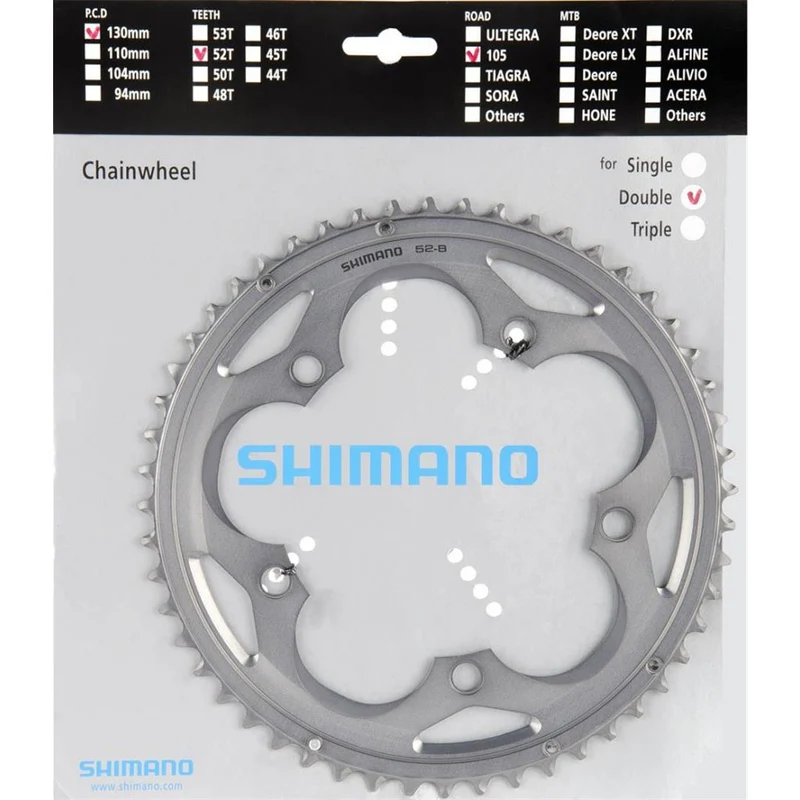 Shimano Kettenblatt 52Z.5700 2f. Silb.