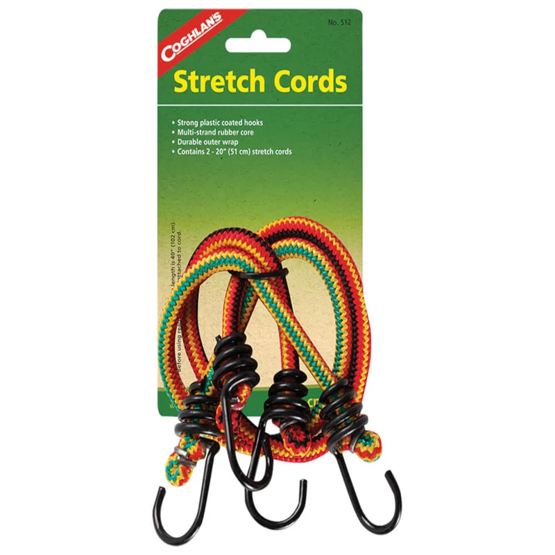 Coghlan's Stretch Cords Bungee's 51cm / 20" 2 Pack