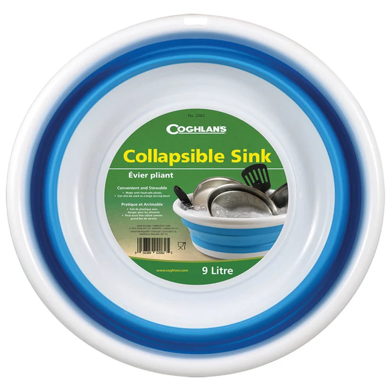 Coghlan's Collapsible Sink 9 Litre Outdoor Camping Survival Equipment