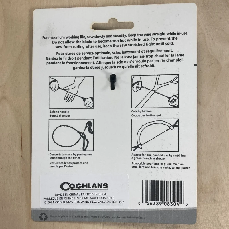 Coghlan's Commando Saw Stainles Steel Outdoor Survival Equipment