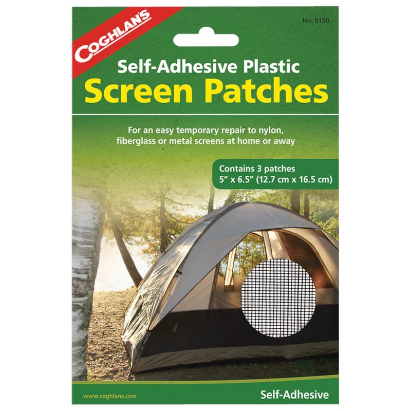 Coghlan's Self-Adhesive Plastic Screen Patches 3 Pack