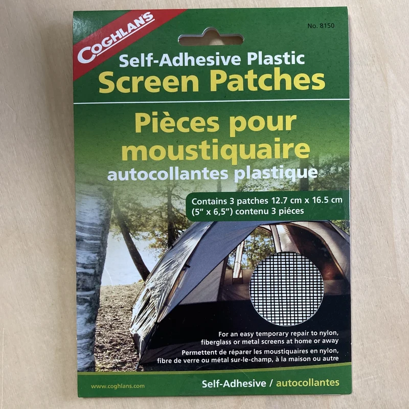 Coghlan's Self-Adhesive Plastic Screen Patches 3 Pack