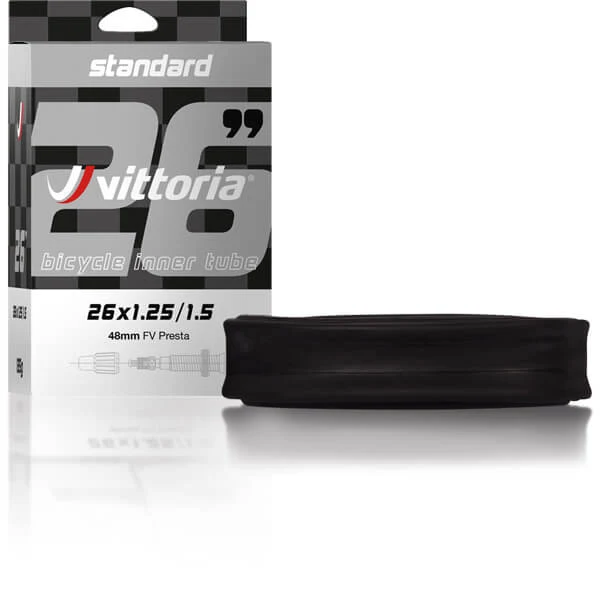Vittoria Standard AV 26x1.5/2.0" 48mm 26 Inch Schrader Valve Bike Inner Tube