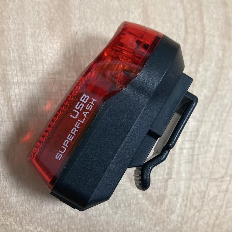 Rear Bike Light Smart Superflash 0.5W Rechargeable Black