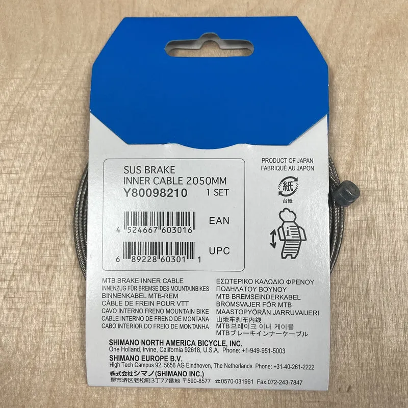 Shimano XTR MTB Brake Cable Stainless Steel Single Inner Wire 1.6 x 2050mm