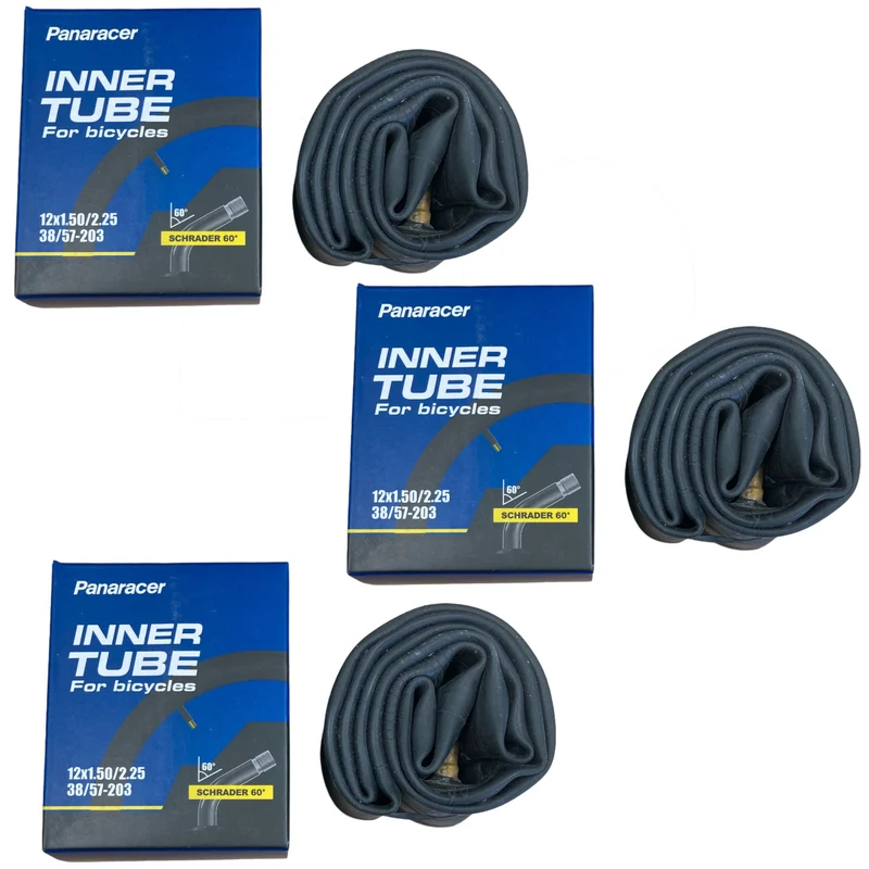 Panaracer Premium 12" 60mm Presta Valve Bike Inner Tube 12x1.5-2.25" Single Tube