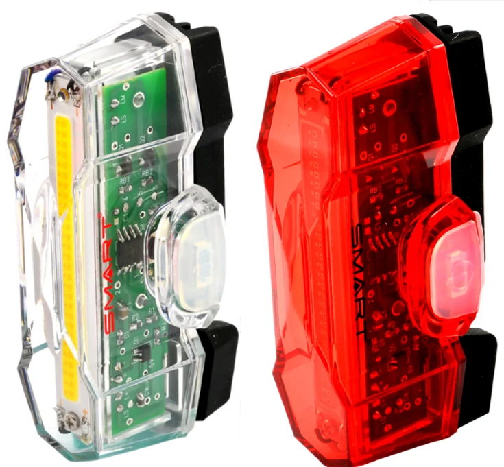 Smart Vulcan Front & Rear USB Rechargeable Bike Light Set