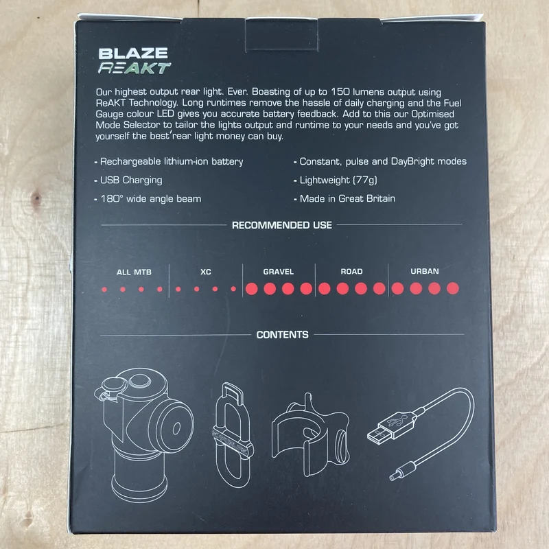 Exposure Blaze Peloton Mk3 ReAKT Rear Bike Light