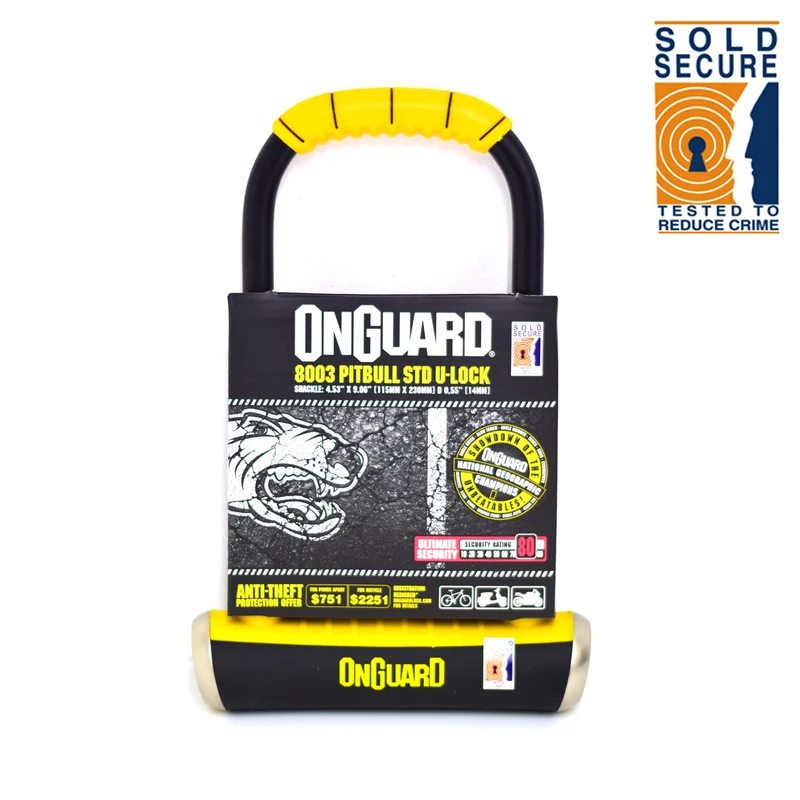 Onguard Pitbull Standard 8003 Bike D Lock