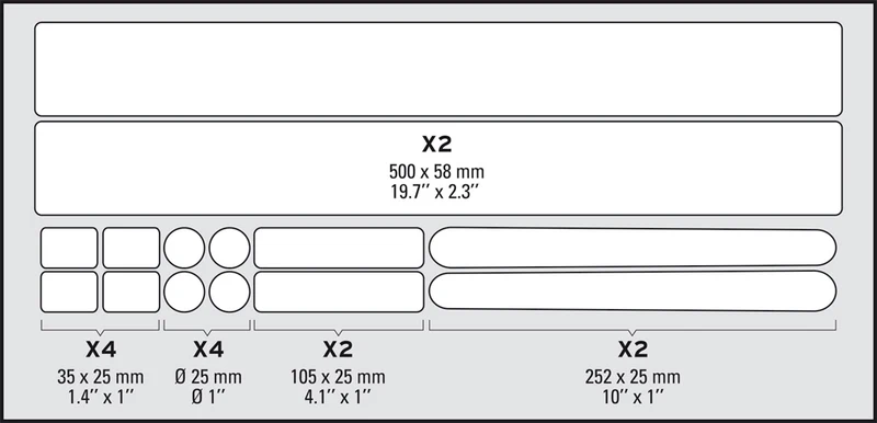 Zefal Skin Armour Bike Frame Protector Set