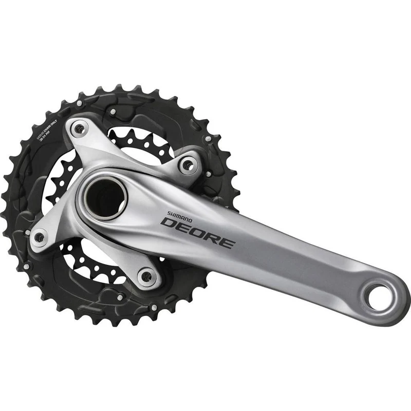 Shimano Kurbelgarnitur Deore 175 38-24 Silber