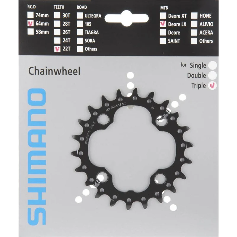 Shimano Kettenblatt 22Z SLX FCM677/665