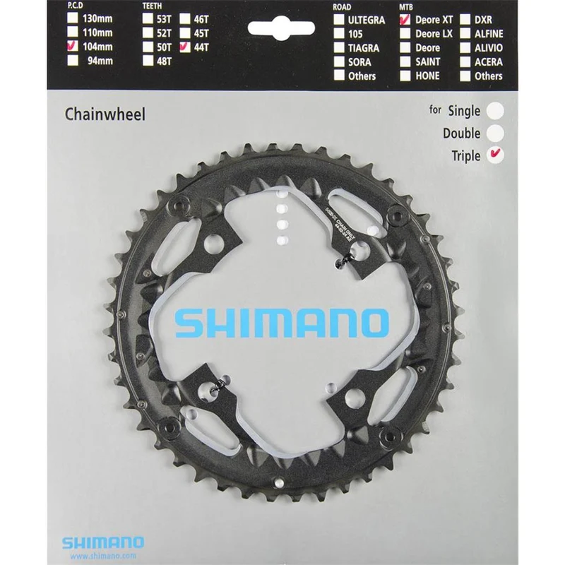 Shimano Kettenblatt 44Z XT Fct781